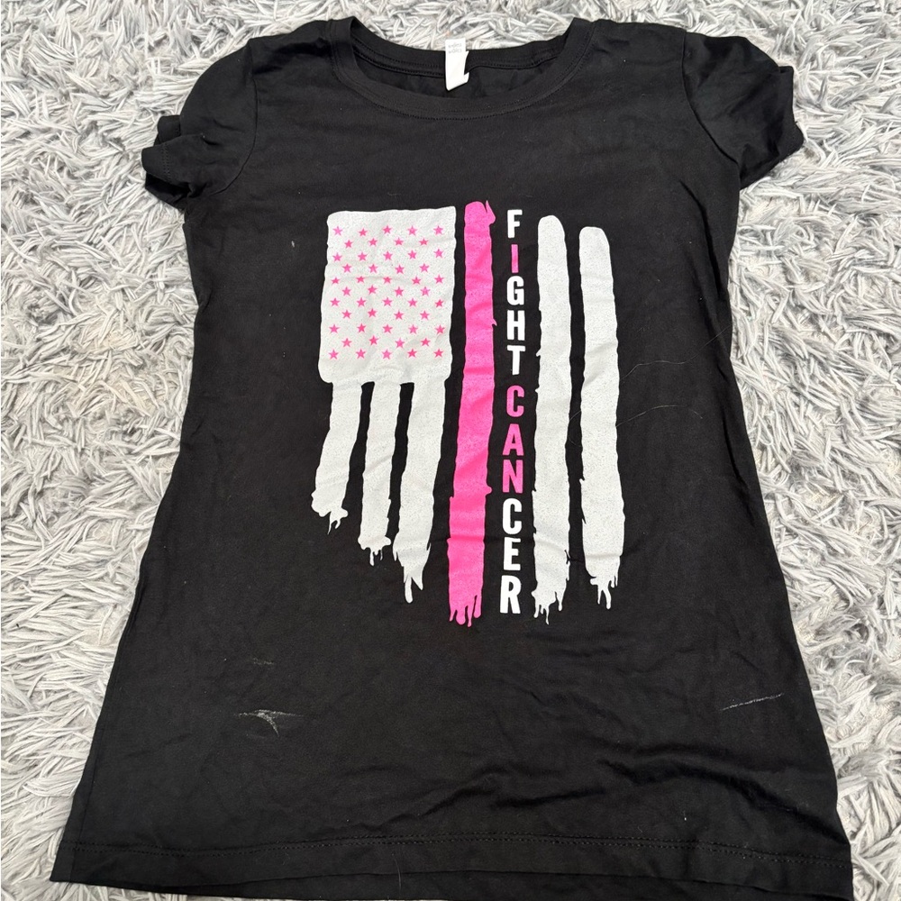 Black and Pink Graphic Tee